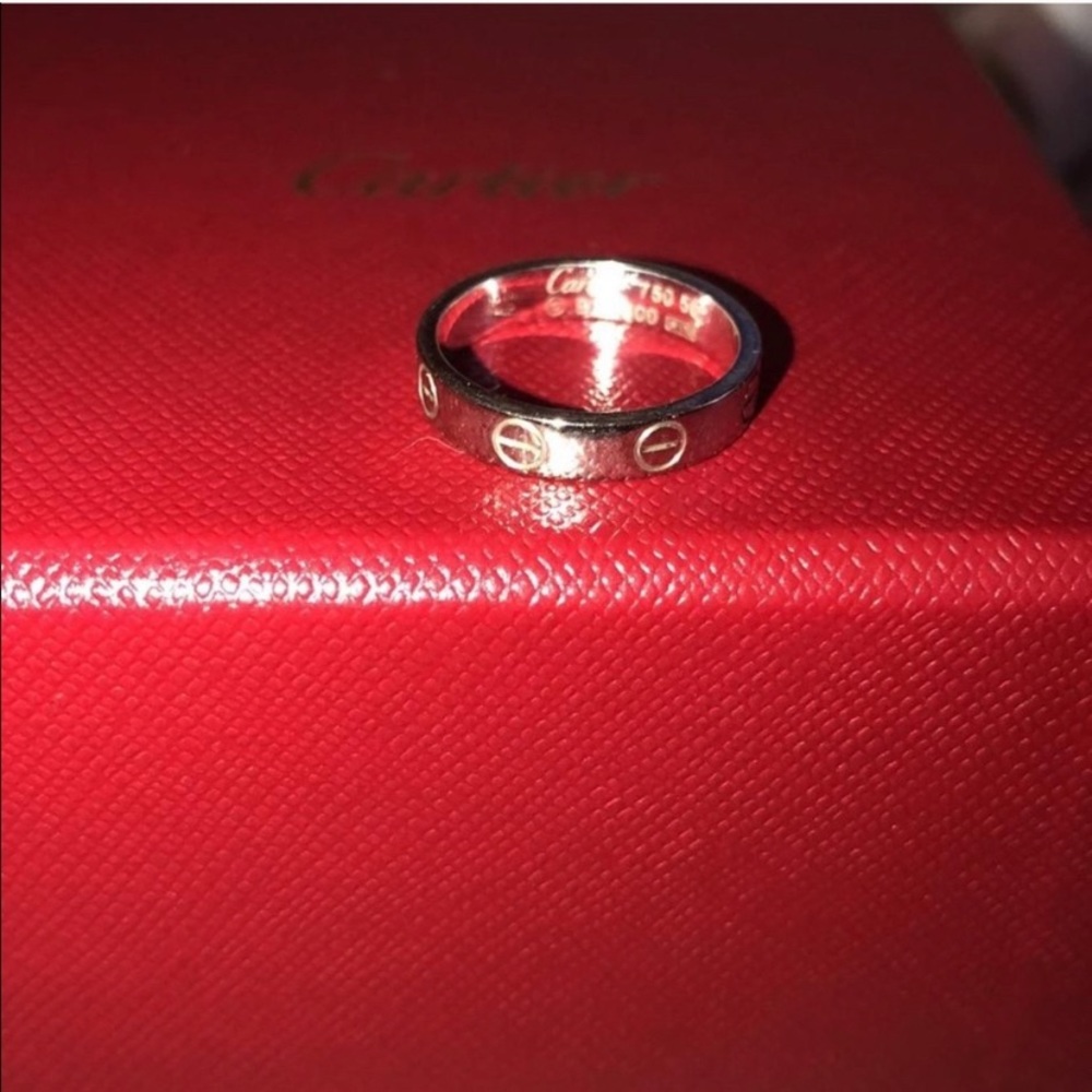 Cartier white gold love ring